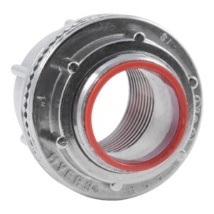 Product photo of a 1 inch myers hub on a white background.