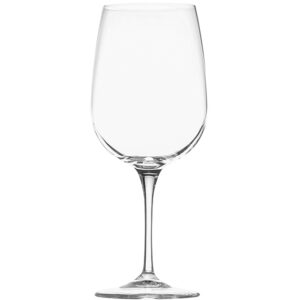 Product photography image of an empty wine glass against a white background.