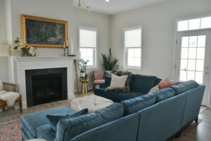 Environment image of an interior designer and a space she created