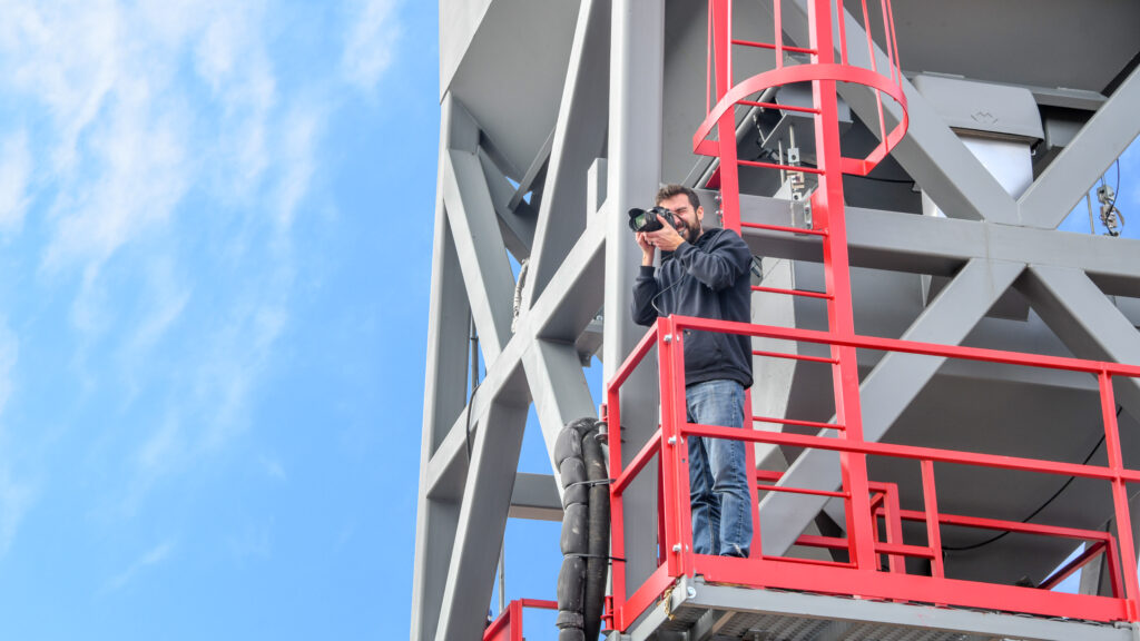 On-site product photographer taking an image